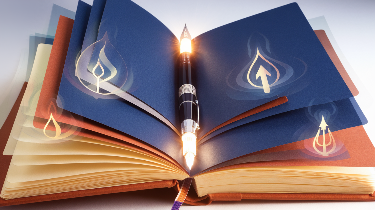 Visual representation of prophetic words being transformed into targeted prayer through intentional journaling and spiritual discipline